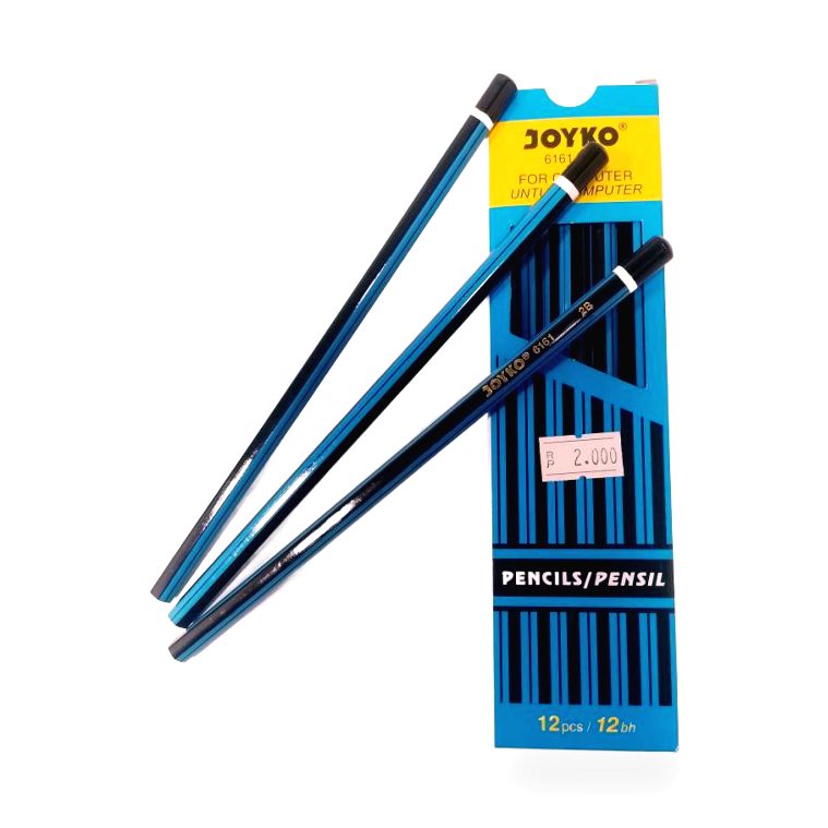 Pensil Joyko 2B 6161 Biru Hitam