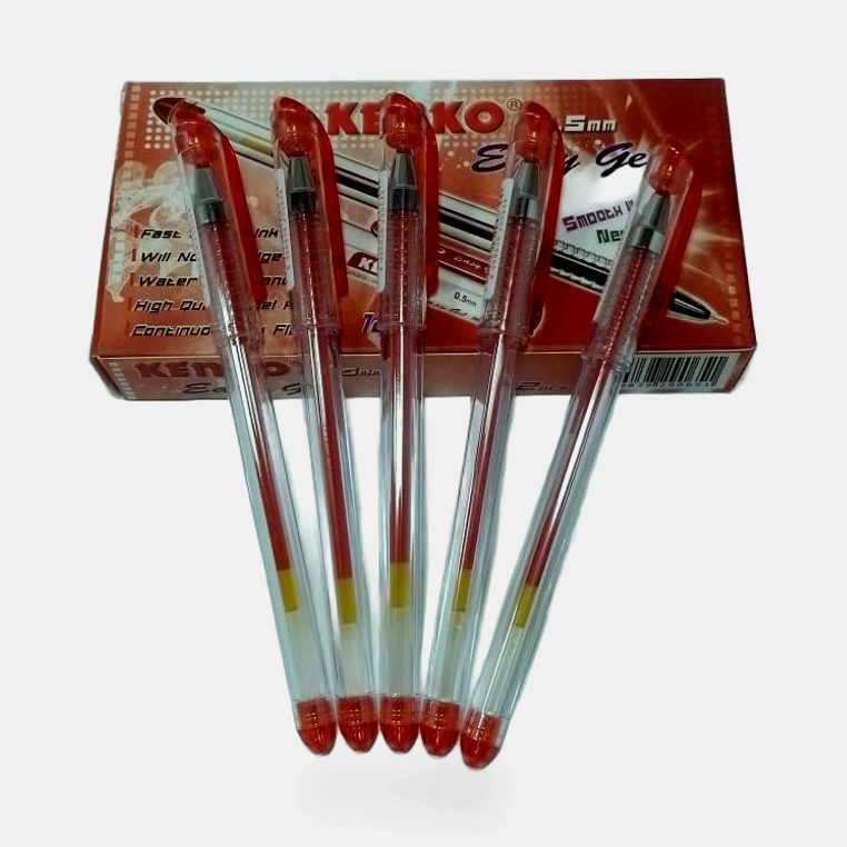 Pulpen Kenko Gel Merah