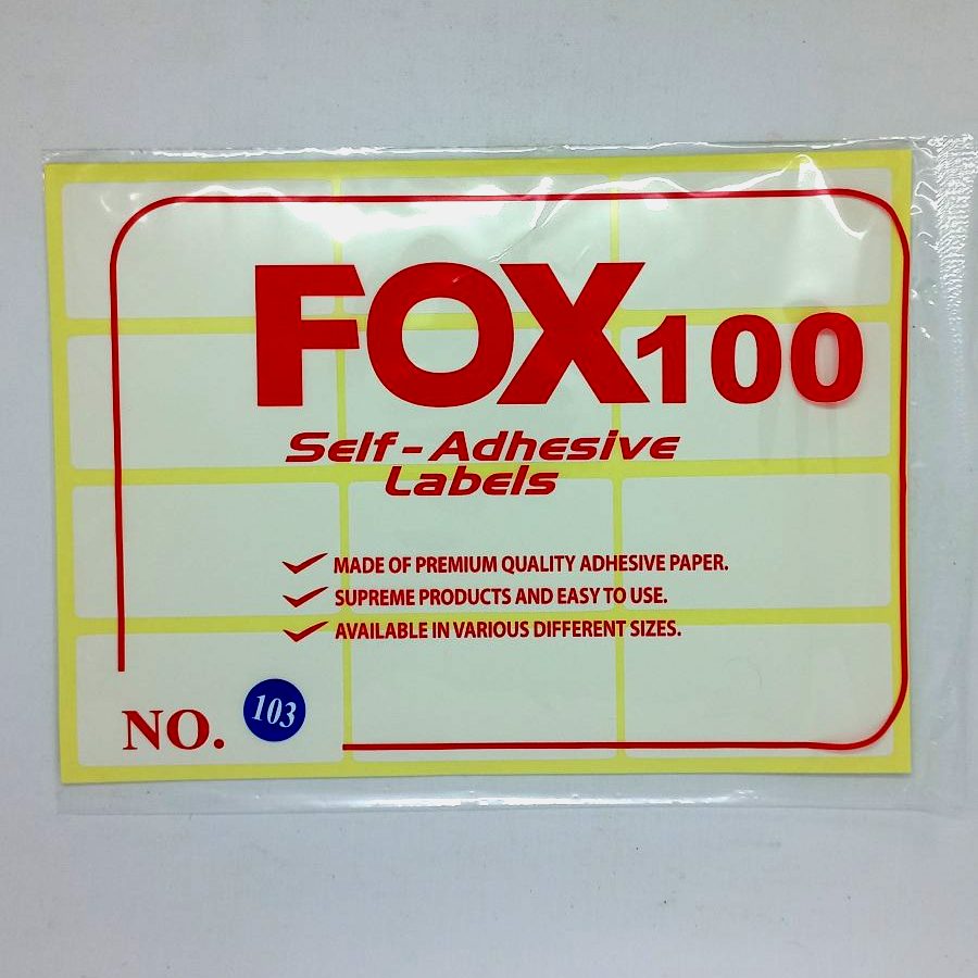 Kertas Label Polos No. 103