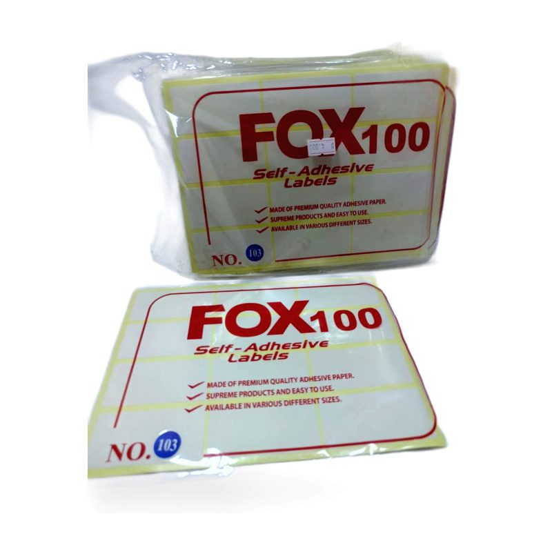 Kertas Label Polos No. 103