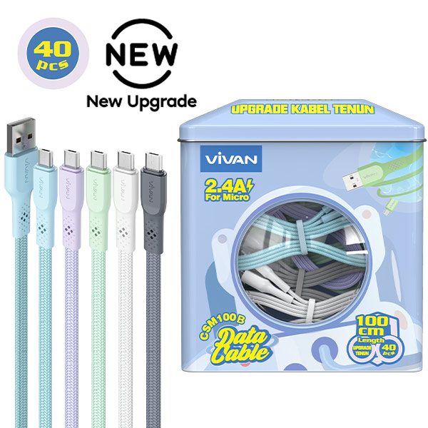 Charger Kabel Data Micro Vivan Toples CSM100B